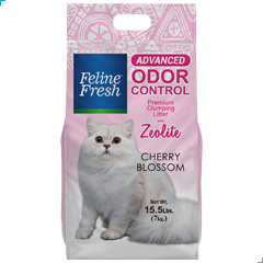 Feline Fresh Cat Litter Advanced Odor Control w/ Zeolite – Cherry Blossom 7kg