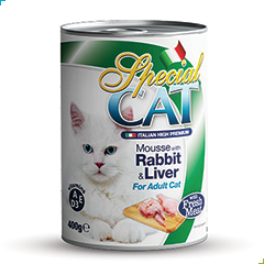 Special Cat Wet Food Mousse with Rabbit & Liver 400g