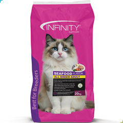 Infinity Dry Cat Food Adult – Seafood 20kg
