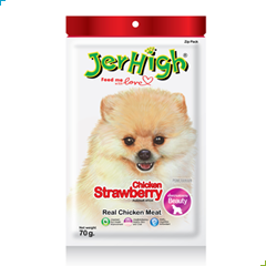 Jerhigh Dog Treat Beauty Formula – Strawberry 70g