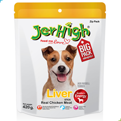 Jerhigh Dog Treat Energy Formula – Liver – BIG PACK 420g