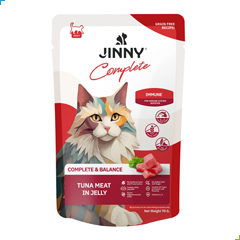 Jinny Complete Wet Cat Food – Tuna in Jelly – Immune 70g