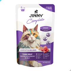 Jinny Complete Wet Cat Food – Tuna and Katsuobushi in Jelly – Urinary 70g