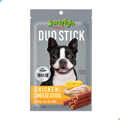 Jerhigh Dog Treat Duo Stick – Chicken with Cheese 50g