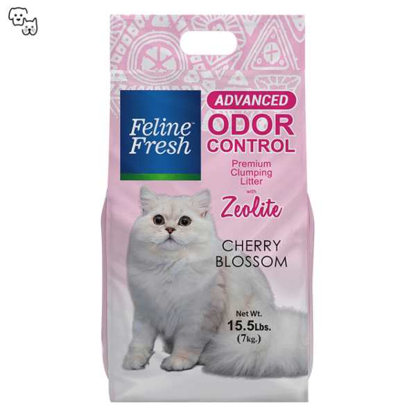 Feline Fresh Cat Litter Advanced Odor Control w/ Zeolite – Cherry Blossom 7kg