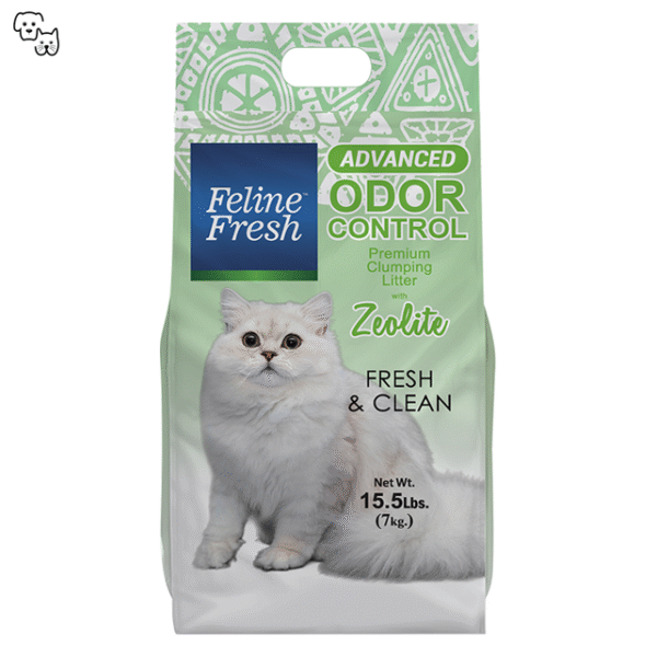 Feline Fresh Cat Litter Advanced Odor Control w/ Zeolite – Fresh & Clean 7kg