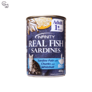 Infinity Wet Cat Food Adult – Sardine Pate with Chunks and Whitebait 400g