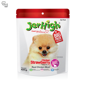 Jerhigh Dog Treat Beauty Formula – Strawberry – BIG PACK 420g