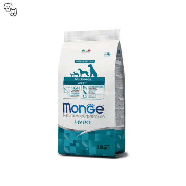 Monge Natural Superpremium Dry Dog Food – Adult Hypo with Salmon & Tuna 2.5kg