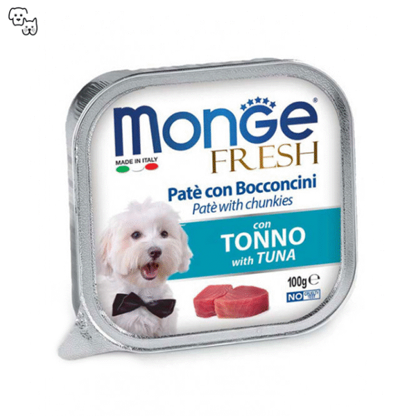 Monge Fresh Wet Dog Food – Pate and Chunkies with Tuna / Tonno 100g