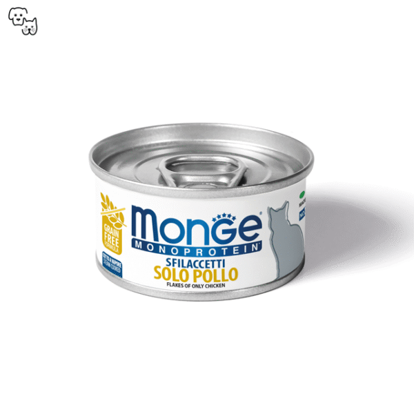 Monge Monoprotein Flakes Wet Cat Food – Solo Chicken 80g