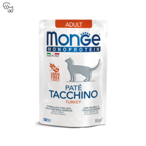 Monge Monoprotein Pate Adult Wet Cat Food – Turkey 85g