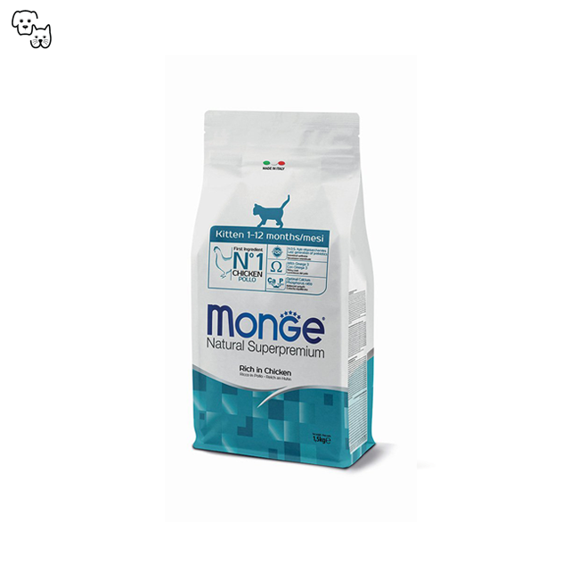 Monge Natural Superpremium Kitten Dry Cat Food – Chicken 1.5kg