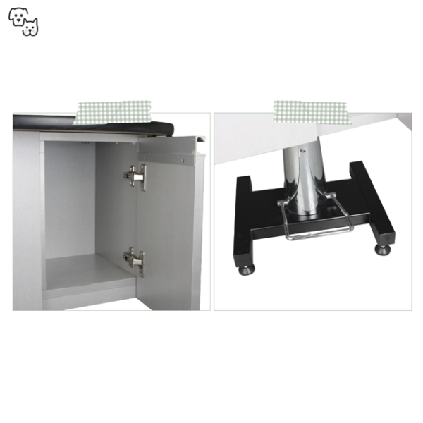 Round Hydraulic Table with Cabinet – Manual Pump FT-805C