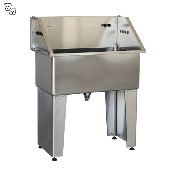 Round Cornered Stainless Steel Bathing Tub (Small to Medium Breed) BTS-90ECO