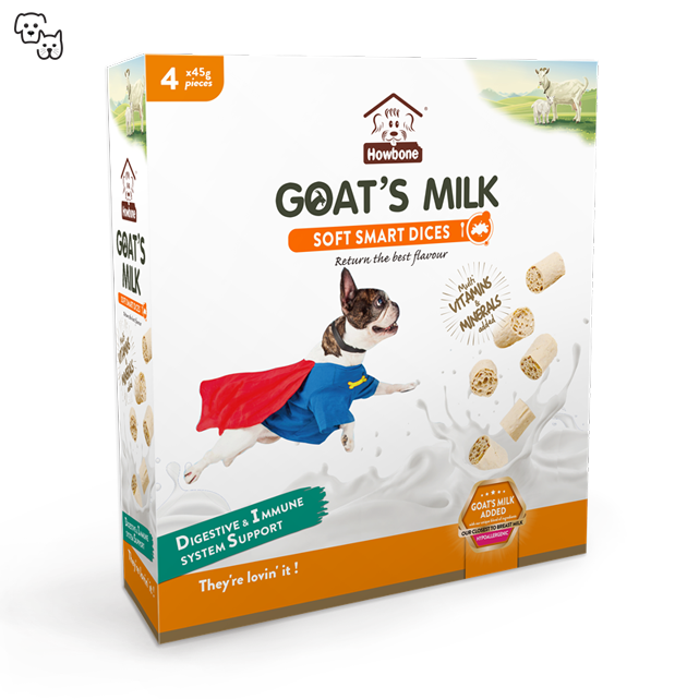 Howbone Dog Treat Goat’s Milk Soft Smart Dices 180g