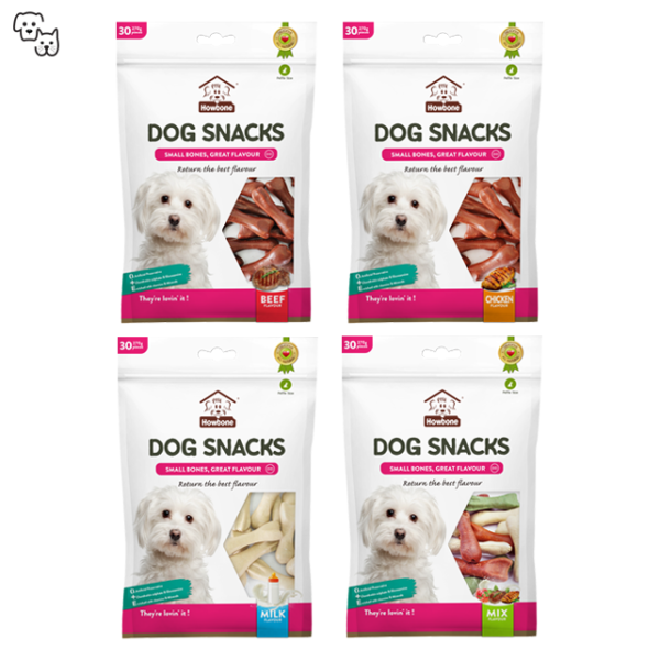 Howbone Small Bone Dog Snacks 30pcs – Beef 270g