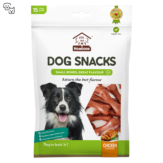 Howbone Small Bone Dog Snacks 15pcs – Chicken 270g