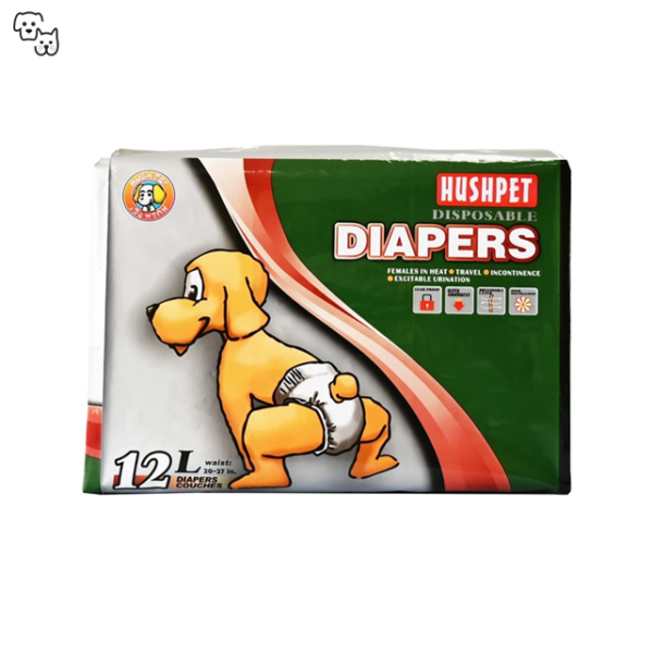 Hushpet Deluxe Diaper 12pcs (Large)