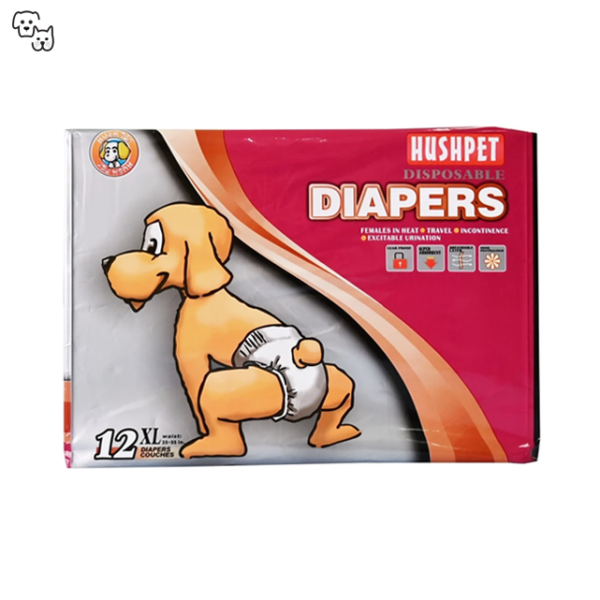 Hushpet Deluxe Diaper 12pcs (Extra Large)