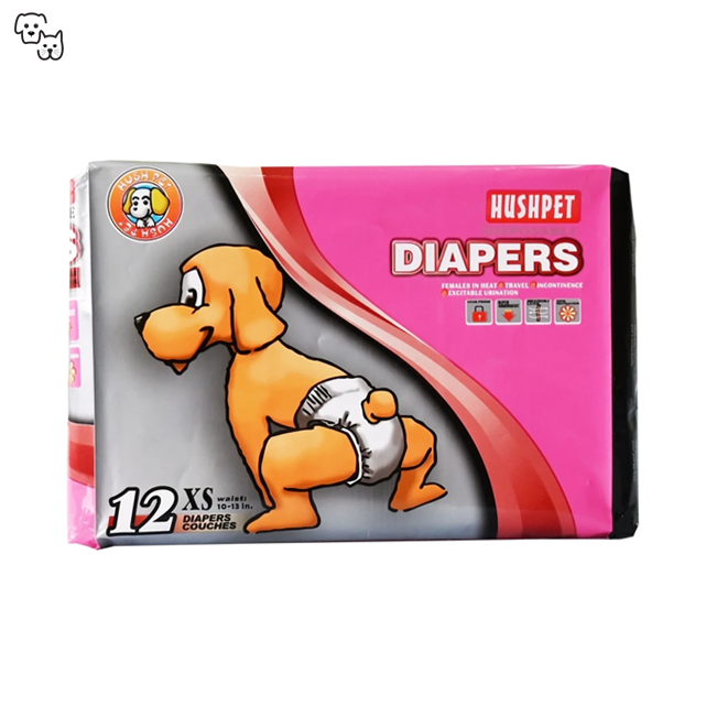 Hushpet Deluxe Diaper 12pcs (Extra Small)