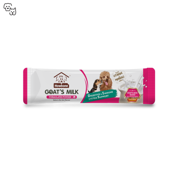 Howbone Puppy & Senior Dog Formulated Goat’s Milk Powder 300g (12 packets)