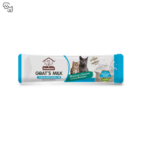 Howbone Kitten & Senior Cat Formulated Goat’s Milk Powder 300g (24 packets)