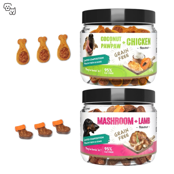 Howbone Training Bite – Mushroom + Lamb Flavour 200g