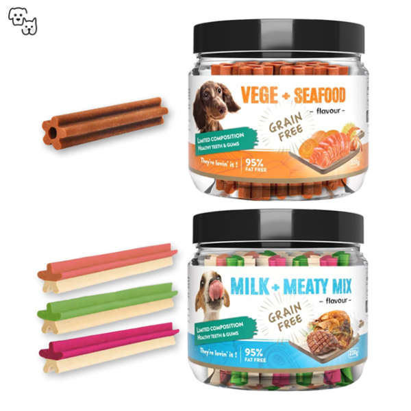 Howbone Dental Stix – Vegetable + Seafood Flavour 200g