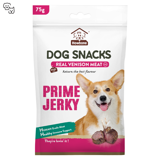 Howbone Dog Snacks Prime Jerky - Venison Stick 75g