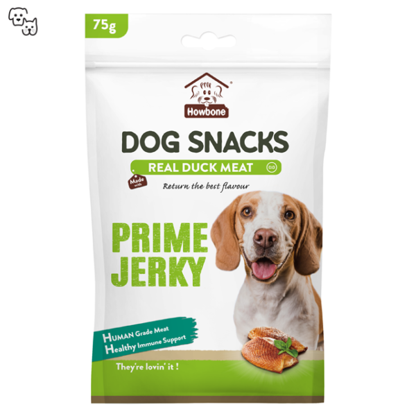 Howbone Dog Snacks Prime Jerky – Duck Stick 75g