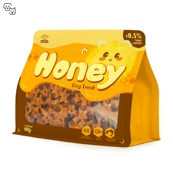Howbone Dog Treat Honey Stars 400g