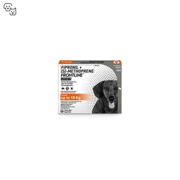 Frontline Plus Spot-on Treatment for Dogs up to 10kg (Small)