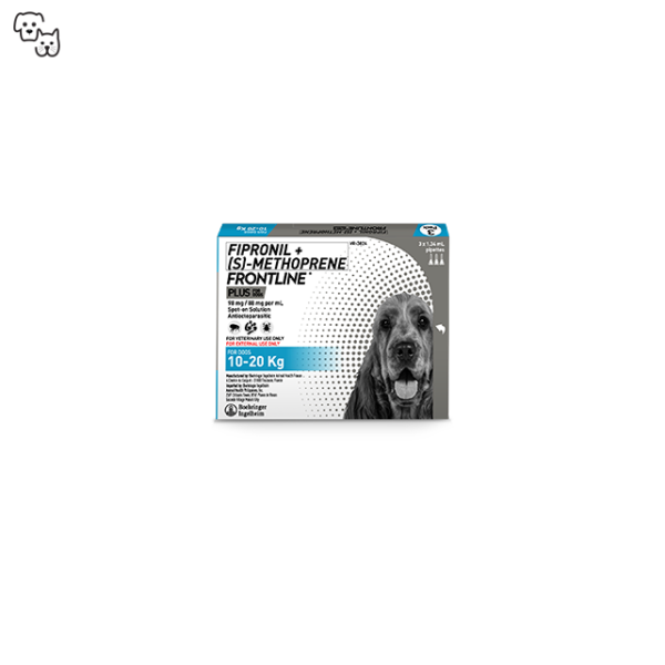 Frontline Plus Spot-on Treatment for Dogs 10-20kg (Medium)