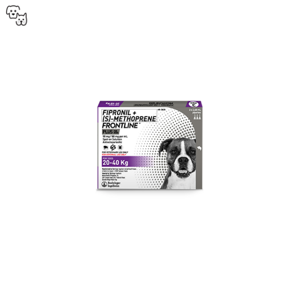 Frontline Plus Spot-on Treatment for Dogs 20-40kg (Large)