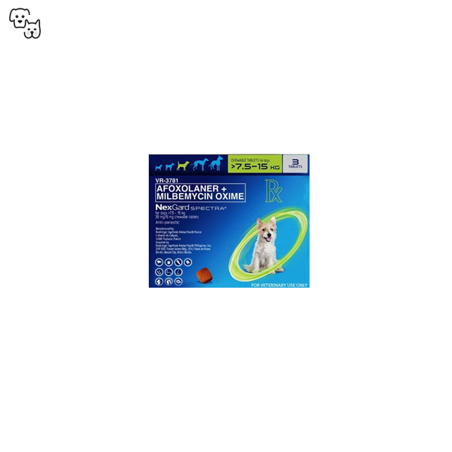 NexGard Spectra Chewables for 7.5-15kg (Medium)